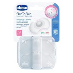 Chránič bradavek SkinToSkin silikon 2 ks - M / L.