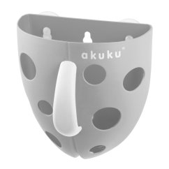 AKUKU Box na hračky do vane - Šedo-biely.