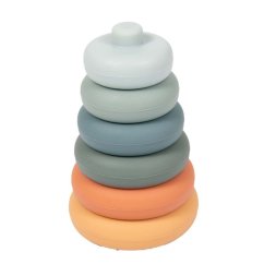 Silikónové stohovateľné hryzátka B-Silicone - Rounds