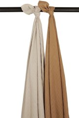 MEYCO Mušelínové pleny 2-balení, 120x120 cm - Sand/toffee