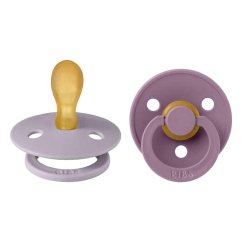 Bibs Colour symetrické dudlíky 2 ks veľkosť 1 - Fossil Grey / Mauve.