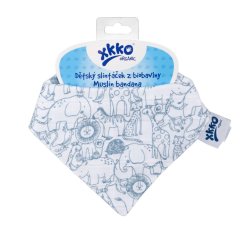 KIKKO Detský slintáček XKKO Organic Staré časy - Safari W/Mountain Spring