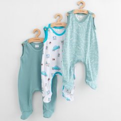 NEW BABY Dupačky pre bábätká New Baby Classic II 3ks - chlapec vel. 68