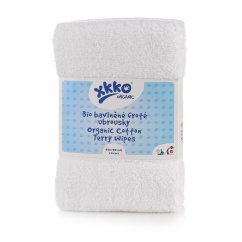 KIKKO Ubrousky BIO bavlněné froté Organic 40x40 (2ks) - White