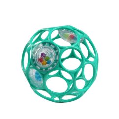 OBALL Hračka Oball RATTLE 10 cm 0m+ - tmavě tyrkysová 0m+