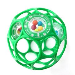 OBALL Hračka Oball RATTLE 10 cm 0m+ - morská zelená 0m+