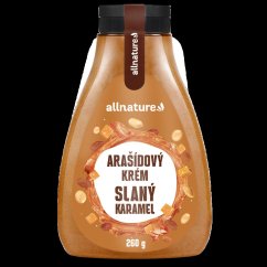 ALLNATURE Arašidový krém - slaný karamel - 260 g