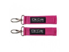 Úchyty Cik Cak se striebornou karabínou - Vínová.