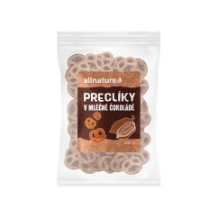 ALLNATURE Preclíky v mliečnej čokoláde - 100 g.