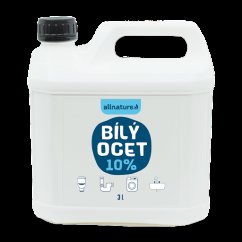ALLNATURE Bílý ocot 10% 3 l - 3 l