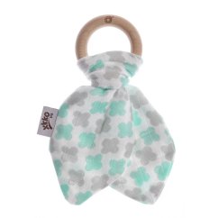 KIKKO Kousátko s lístky Scandinavian BMB - Mint Cross