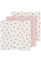 MEYCO Mušelínové pleny 3 ks balenie, 70x70 cm - Mini panther soft pink