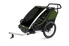 escTHULE Chariot Cab Vozík - Hliník/Cypress Green