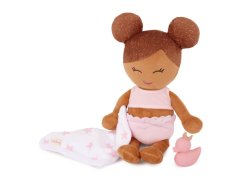 LULLABABY Plyšová bábika do vane - Svetlohnedé vlasy