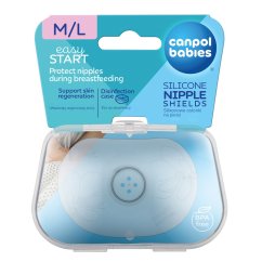 CANPOL BABIES Chránič prsní bradavky EasyStart - univerzálny M/L 2ks.