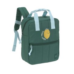 LÄSSIG Detský batoh Mini Square Backpack Little Gang, 7 l - citrónová tmavozelená