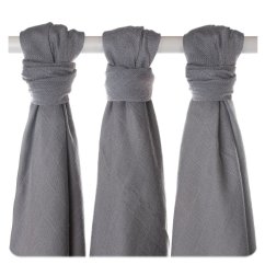 KIKKO Plienky bambusové Colours 70x70 cm (3 ks) BMB - Silver.