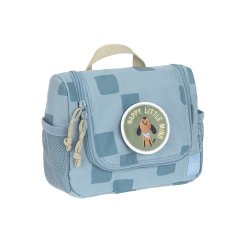 LÄSSIG Mini Washbag Pattern Party Detská toaletná taštička - blue