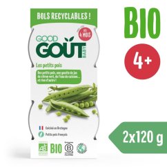 Good Gout BIO Hráškové pyré (2x120 g) - Good Gout BIO Hráškové pyré (2x120 g)