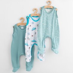 NEW BABY Dupačky pre bábätká New Baby Classic II 3ks - chlapec vel. 56