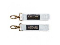 Úchyty Cik Cak s mosadznou karabínou - Šedá.