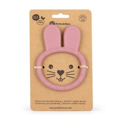 PETITE&MARS Hryzátko silikónové 0m+ - Bunny Dusty Rose
