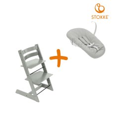 STOKKE Akčný set Tripp Trapp® Newborn - Glacier Green + Grey