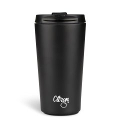Citrón Cestovný termohrnček 370 ml - Čierny