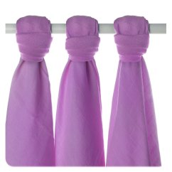 KIKKO Plienky bambusové Colours 70x70 cm (3 ks) BMB - Lila