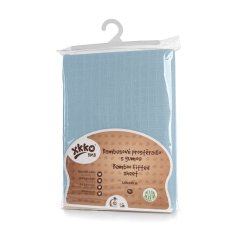 KIKKO Bambusové prestieradlo s gumou XKKO BMB 120x160cm - Baby Blue