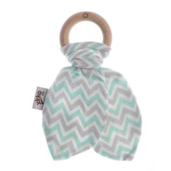 KIKKO Kousátko s lístky Scandinavian BMB - Chevron Mint