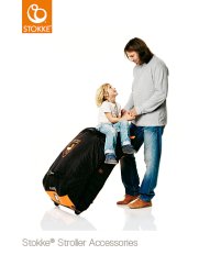 STOKKE® PramPack™ transportná taška - orange/black