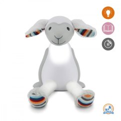 Zazu čtecí lampička s nočním světlem šedá - Zazu Ovečka FIN šedá.