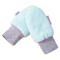 LITTLE ANGEL Rukavice bez palce MAZLÍK BAMBUS Outlast® - sv. mint  Veľkosť. 1.