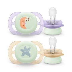 Philips AVENT Cumlík Ultrastart nočný 0-2m, 2 ks - dievča, 2 ks