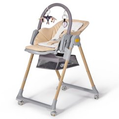 KINDERKRAFT Jedálenská stolička Lastree Premium - Wood