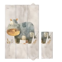 CEBA Prebaľovacia podložka cestovná (80x50) Basic - Cosy Hippo