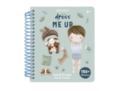 LITTLE DUTCH Kniha oblékací so samolepkami - Forest Friends