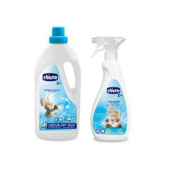 CHICCO Prací prostriedok detský Sensitive 1,5 l + Odstraňovač škvŕn Sensitive 500 ml - Prací prostriedok detský Sensitive 1,5 l + Odstraňovač škvŕn Sensitive 500 ml