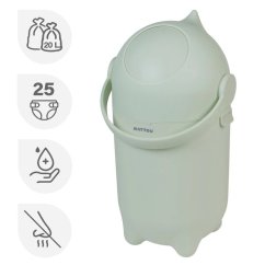 NATTOU Koš na pleny Dropy 27 cm, 20l - Dropy Green 27 cm, 20l