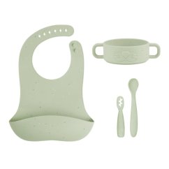 BABYMOOV Silikónová jedálenská súprava Baby First MEAL SET Mini - Arty