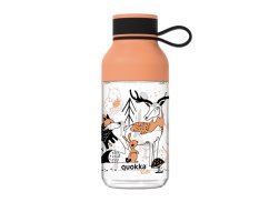QUOKKA Plastová fľaša Ice Kids s pútkom 430 ml - V lesoch 430 ml