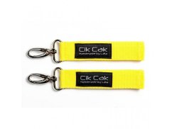 Úchyty Cik Cak so strieborným karabínou - Žltá.