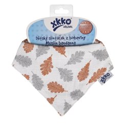 KIKKO Detský slintáčik XKKO Organic Staré časy - Dub.