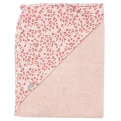 BÉBÉ-JOU Detský froté uterák s kapucňou - Leopard Pink.