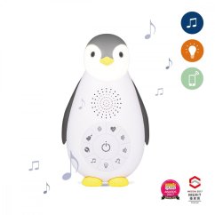 Zazu Tučniak ZOE - musicbox s bezdrôtovým reproduktorom - sivý.