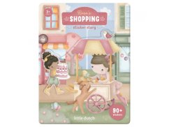 LITTLE DUTCH Kniha so samolepkami Nakupovanie Rosa
