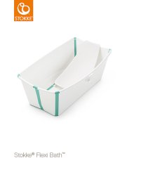 STOKKE® Flexi bath® Skládací vanička + lehátko do vaničky - Biela Aqua