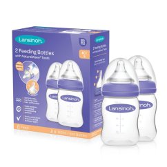 LANSINOH Fľaša pre dojčatá s NaturalWaveTM cumlíkom (S) 160 ml - Fľaša pre dojčatá 160 ml (S), 2ks
