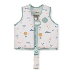 SARO BABY Plavecká neoprenová vesta s UV ochranou - 1-3r Good Vibes